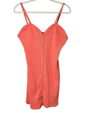 Rue21 Large Coral Ribbed Button-Front Cami